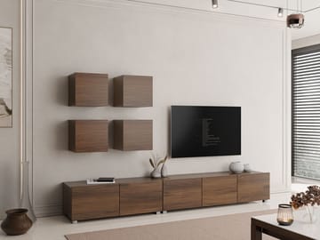Tessan Tv väggenhet - brun - Möbler - Vardagsrum - Tv-möbler & mediamöbler - Tv-möbelset
