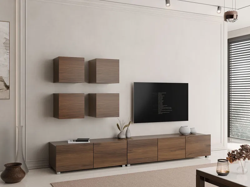 Tessan Tv väggenhet - brun - Möbler - Vardagsrum - Tv-möbler & mediamöbler - Tv-möbelset