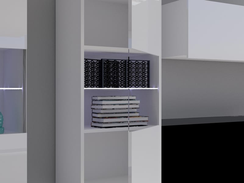 Tessan Tv väggenhet med LED-belysning - brun - Möbler - Vardagsrum - Tv-möbler & mediamöbler - Tv-möbelset