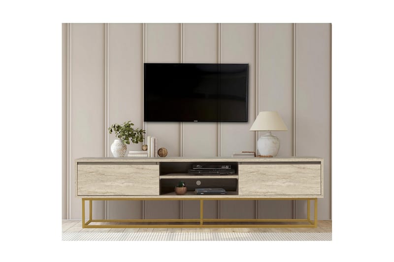 Toporias Tv-bänk 180 cm - Beige - Möbler - Vardagsrum - Tv-möbler & mediamöbler - Tv-bänkar