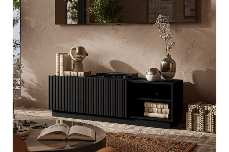 Torvalen Tv-bänk 150 cm - Svart - Möbler - Vardagsrum - Tv-möbler & mediamöbler - Tv-bänkar