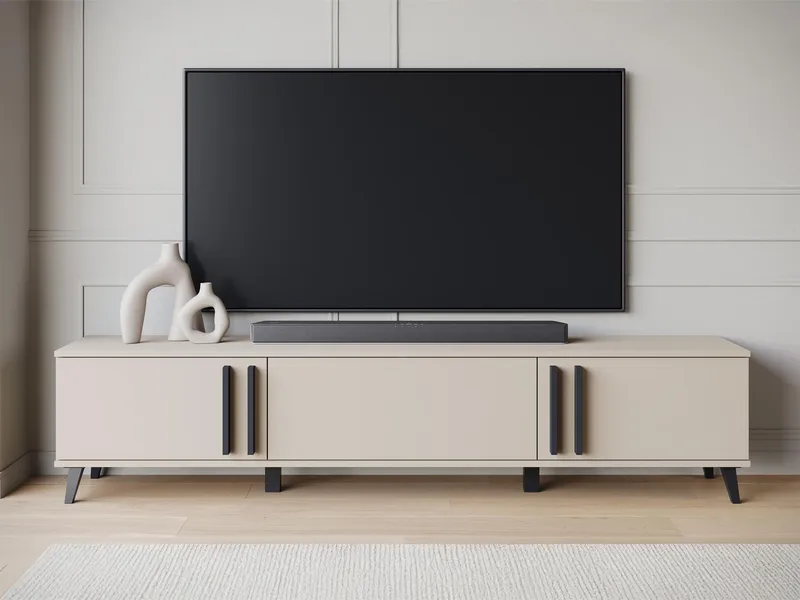 Torvos Tv-bänk 180 cm - Beige - Möbler - Vardagsrum - Tv-möbler & mediamöbler - Tv-bänkar