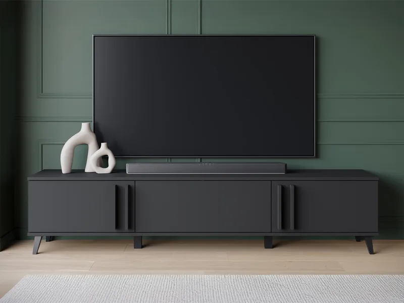 Torvos Tv-bänk 180 cm - Svart - Möbler - Vardagsrum - Tv-möbler & mediamöbler - Tv-bänkar