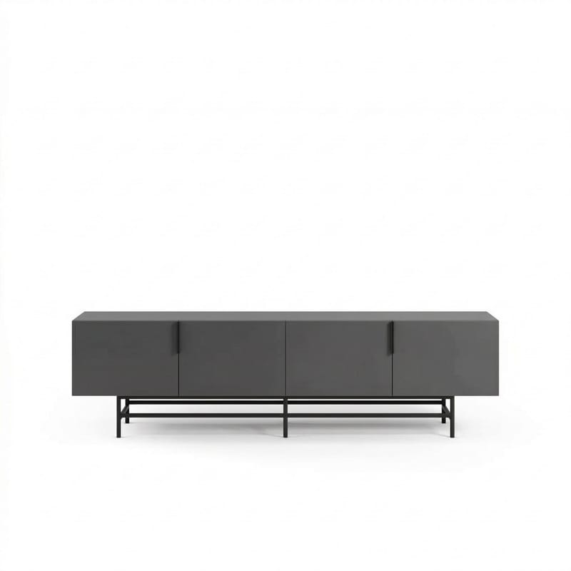 Truvia TV-bänk 200x55x35 cm - Antracit/Svart - Möbler - Vardagsrum - Tv-möbler & mediamöbler - Tv-bänkar