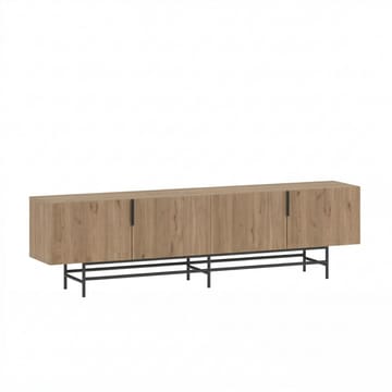 Truvia TV-bänk 200x55x35 cm - naturfärgad ek och svart - Möbler - Vardagsrum - Tv-möbler & mediamöbler - Tv-bänkar