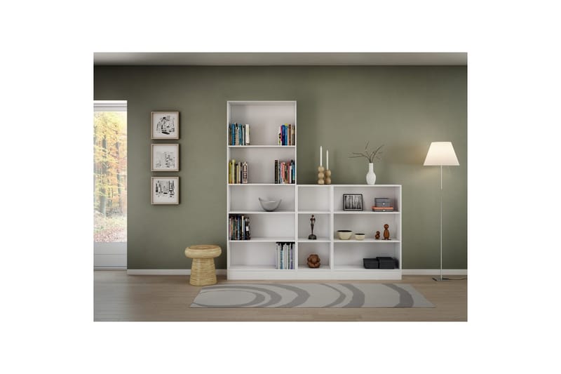 Trysil Bokhylla 107 cm - Vit - Förvaring - Hyllor - Bokhylla