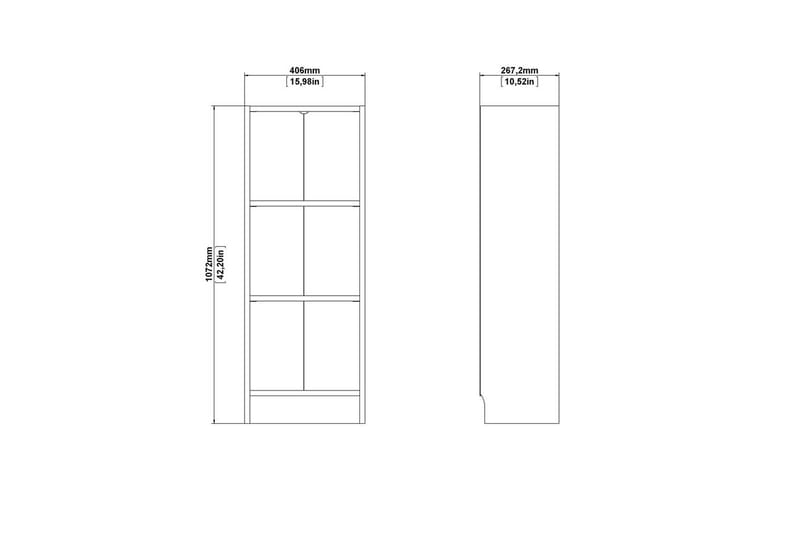Trysil Bokhylla 107 cm - Vit - Förvaring - Hyllor - Bokhylla