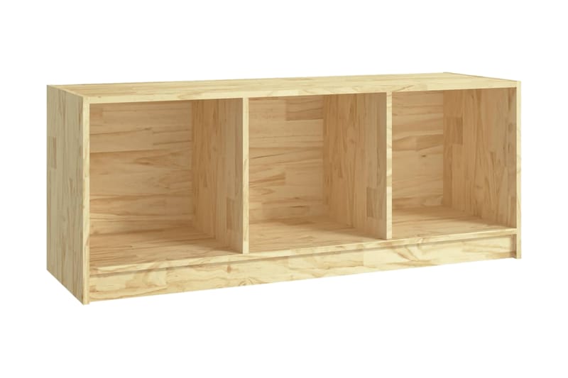 TV-bänk 104x33x41 cm massiv furu - Brun - Möbler - Vardagsrum - Tv-möbler & mediamöbler - Tv-bänkar