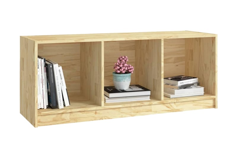 TV-bänk 104x33x41 cm massiv furu - Brun - Möbler - Vardagsrum - Tv-möbler & mediamöbler - Tv-bänkar