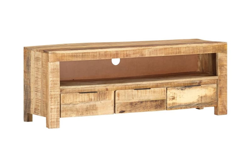 TV-bänk 110x30x40 cm grovt mangoträ - Brun - Möbler - Vardagsrum - Tv-möbler & mediamöbler - Tv-bänkar