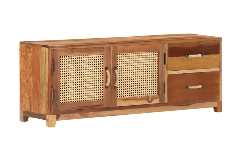 TV-bänk 120x30x45 cm massivt återvunnet trä - Brun - Tv-bänkar