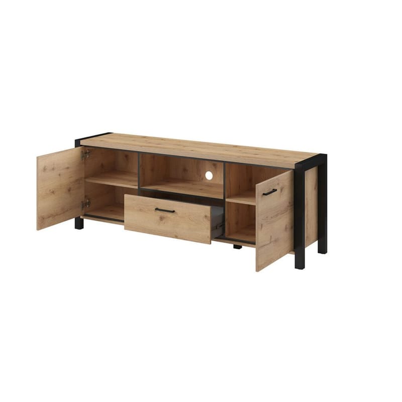 Tv-bänk Aktiv 2 dörrar 1 låda - 180 cm - Möbler - Vardagsrum - Tv-möbler & mediamöbler - Tv-bänkar