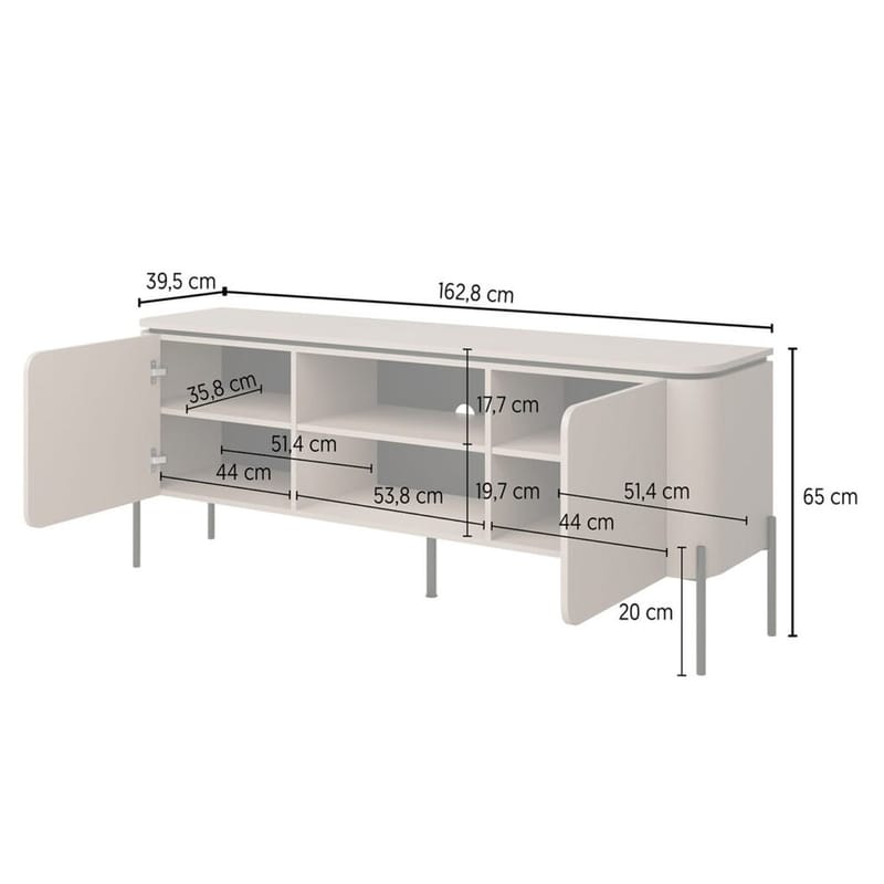 Tv-bänk Bello 2 dörrar - Möbler - Vardagsrum - Tv-möbler & mediamöbler - Tv-bänkar
