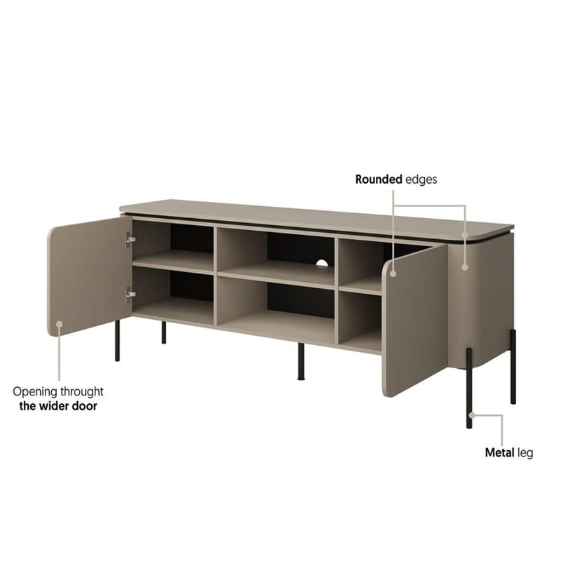 Tv-bänk Bello 2 dörrar - Möbler - Vardagsrum - Tv-möbler & mediamöbler - Tv-bänkar