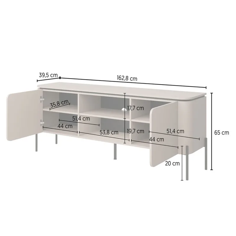 Tv-bänk Bello 2 dörrar - Möbler - Vardagsrum - Tv-möbler & mediamöbler - Tv-bänkar