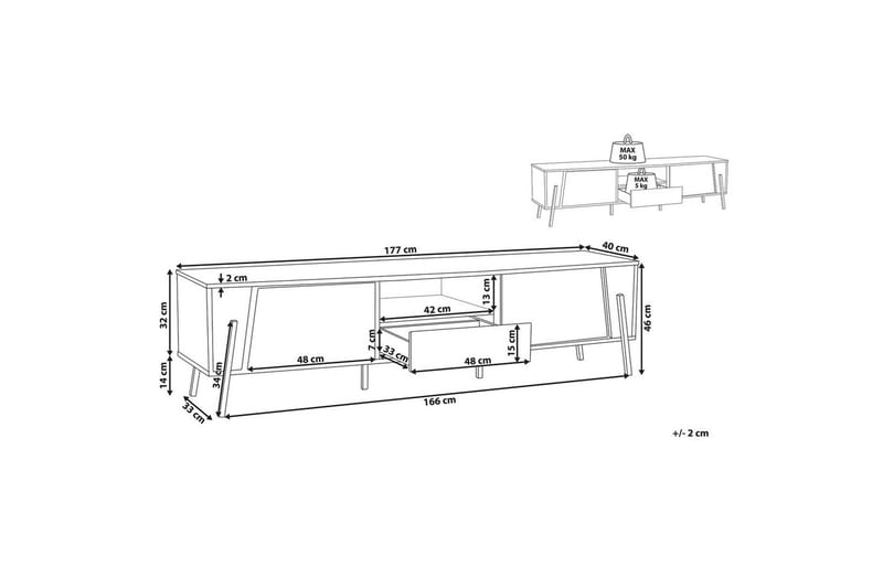 TV-bänk Blackpool - Möbler - Vardagsrum - Tv-möbler & mediamöbler - Tv-bänkar