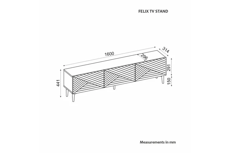 TV-bänk Botswana Valnöt - Valnöt - Möbler - Vardagsrum - Tv-möbler & mediamöbler - Tv-bänkar
