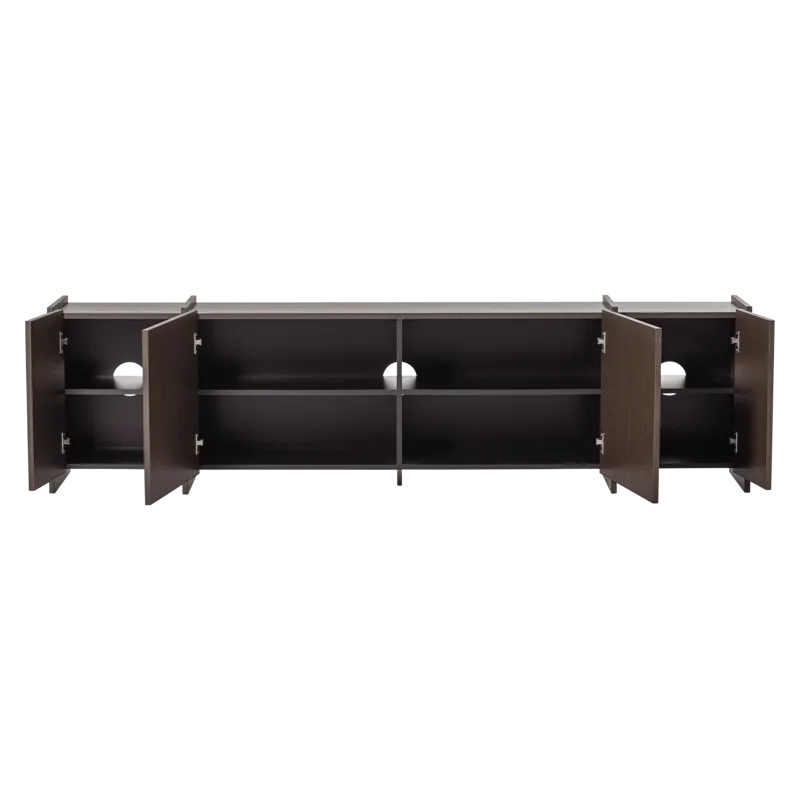 Tv-bänk Brock 200 cm - Mellanbrun - Möbler - Vardagsrum - Tv-möbler & mediamöbler - Tv-skåp