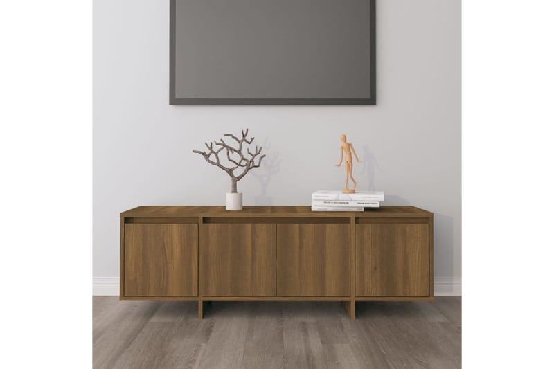 Tv-bänk brun ek 120x30x40,5 cm spånskiva - Brun - Möbler - Vardagsrum - Tv-möbler & mediamöbler - Tv-bänkar