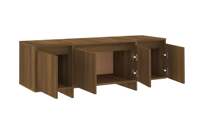 Tv-bänk brun ek 120x30x40,5 cm spånskiva - Brun - Möbler - Vardagsrum - Tv-möbler & mediamöbler - Tv-bänkar