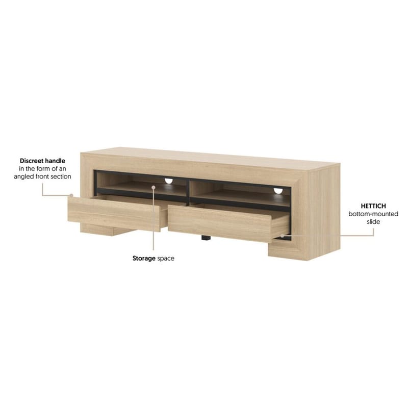 Tv-bänk Cuba II med 2 Lådor - Möbler - Vardagsrum - Tv-möbler & mediamöbler - Tv-bänkar