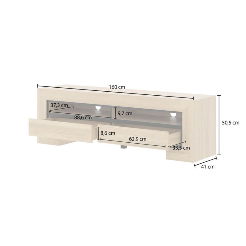 Tv-bänk Cuba II med 2 Lådor - Möbler - Vardagsrum - Tv-möbler & mediamöbler - Tv-bänkar