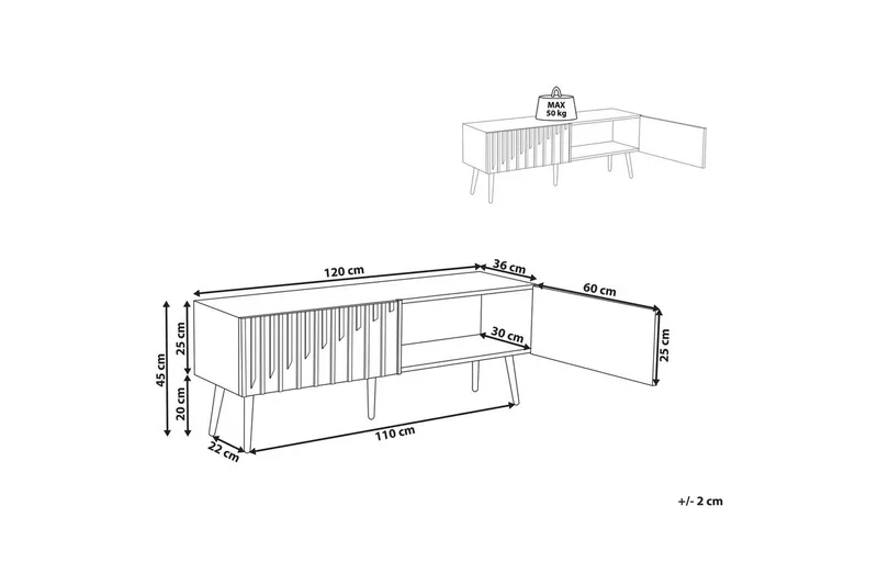 TV-bänk Dalcross - Möbler - Vardagsrum - Tv-möbler & mediamöbler - Tv-bänkar
