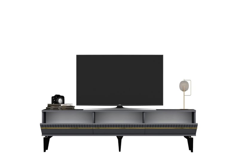 TV-bänk Defneia Antracit / Rany - Antracit / Rany - Möbler - Vardagsrum - Tv-möbler & mediamöbler - Tv-bänkar