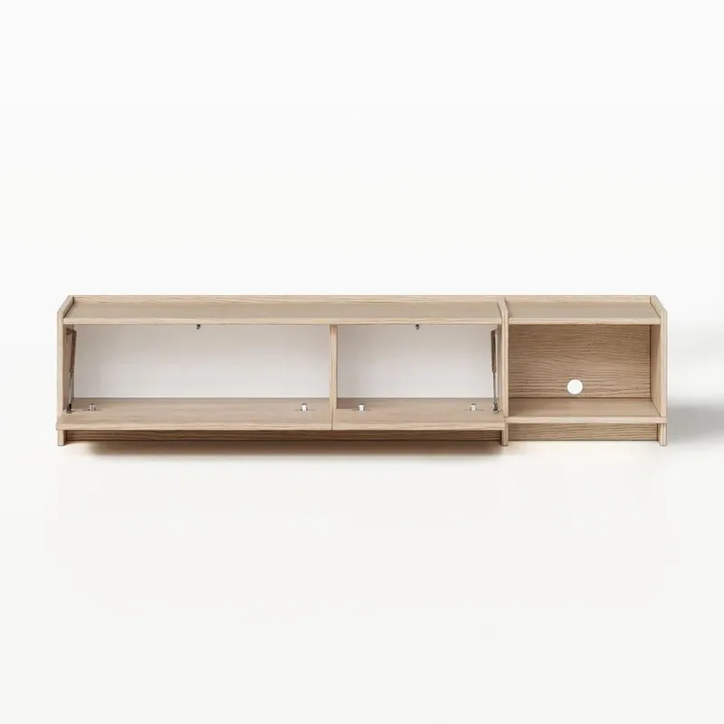 TV-bänk Deyloris 180 cm - ljust naturträ - Möbler - Vardagsrum - Tv-möbler & mediamöbler - Tv-bänkar
