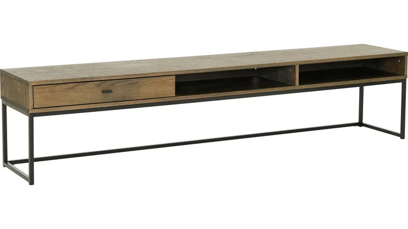 TV-bänk Eiknor 180 cm, Brunlackad ek