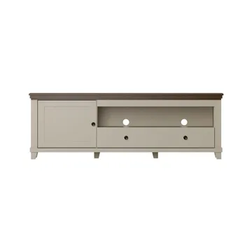 Tv-bänk Evora 1 dörr 1 låda - Ljus Beige - Möbler - Vardagsrum - Tv-möbler & mediamöbler - Tv-bänkar