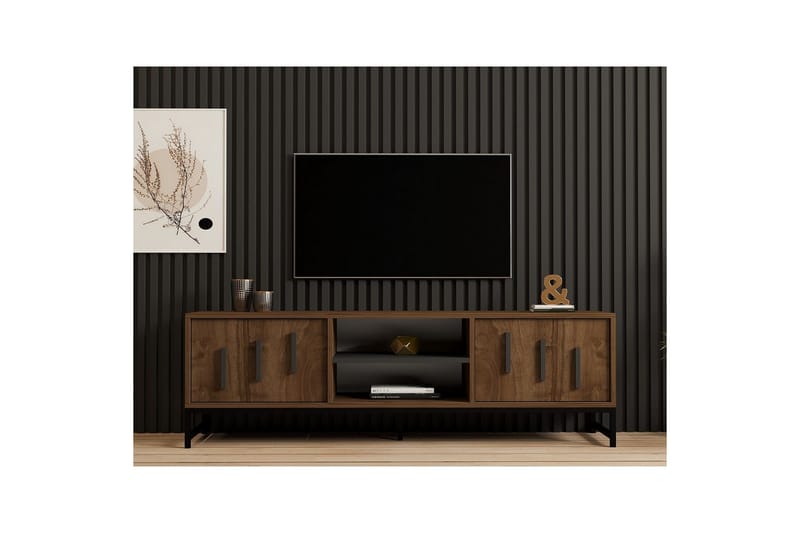 TV-bänk Form Valnöt - Valnöt - Möbler - Vardagsrum - Tv-möbler & mediamöbler - Tv-bänkar