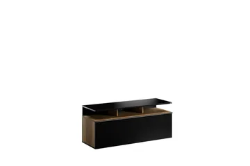 TV-bänk Galnor Svart / Valnöt - Svart / Valnöt - Möbler - Vardagsrum - Tv-möbler & mediamöbler - Tv-bänkar