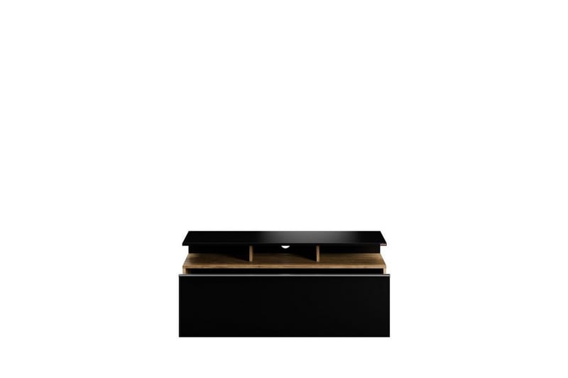 TV-bänk Galnor Svart / Valnöt - Svart / Valnöt - Möbler - Vardagsrum - Tv-möbler & mediamöbler - Tv-bänkar