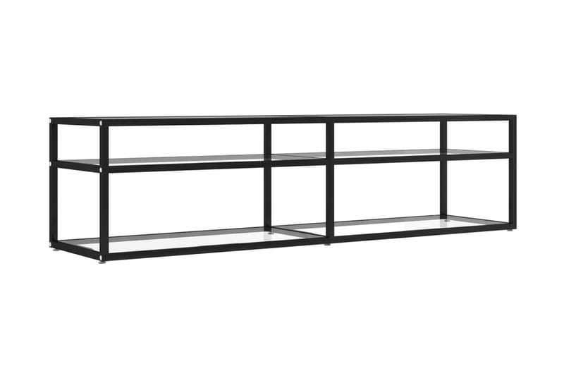 TV-bänk genomskinlig 160x40x40,5 cm härdat glas - Transparent - Möbler - Vardagsrum - Tv-möbler & mediamöbler - Tv-bänkar