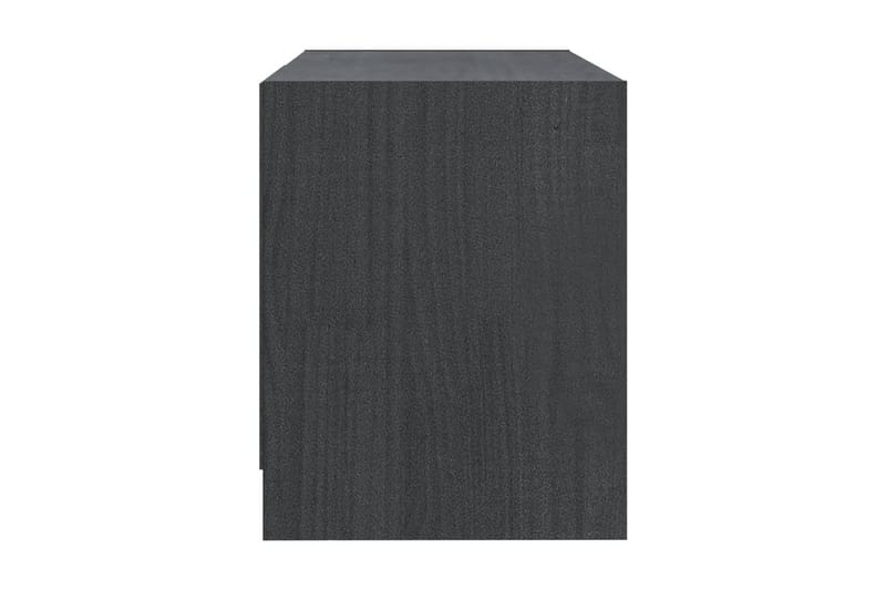 TV-bänk grå 80x31x39 cm massiv furu - Grå - Möbler - Vardagsrum - Tv-möbler & mediamöbler - Tv-bänkar