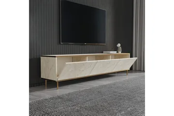 TV-bänk Imaj Travertin / Rany - Guld/Taupe - Möbler - Vardagsrum - Tv-möbler & mediamöbler - Tv-bänkar
