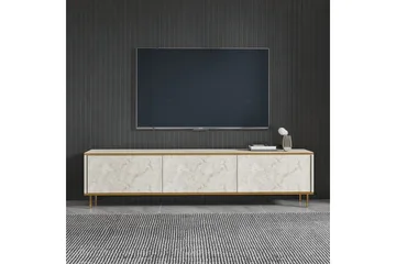 TV-bänk Imaj Travertin / Rany - Guld/Taupe - Möbler - Vardagsrum - Tv-möbler & mediamöbler - Tv-bänkar