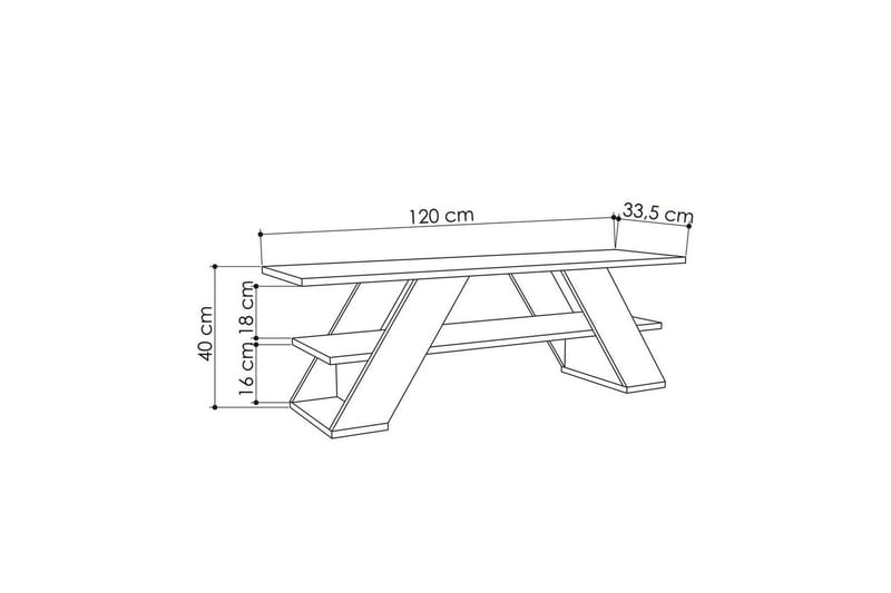 TV-bänk Janesh Askgrön - Askgrön - Möbler - Vardagsrum - Tv-möbler & mediamöbler - Tv-bänkar