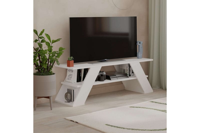TV-bänk Janesh Vit - Vit - Möbler - Vardagsrum - Tv-möbler & mediamöbler - Tv-bänkar