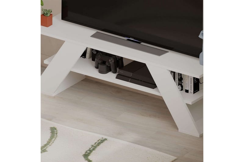 TV-bänk Janesh Vit - Vit - Möbler - Vardagsrum - Tv-möbler & mediamöbler - Tv-bänkar