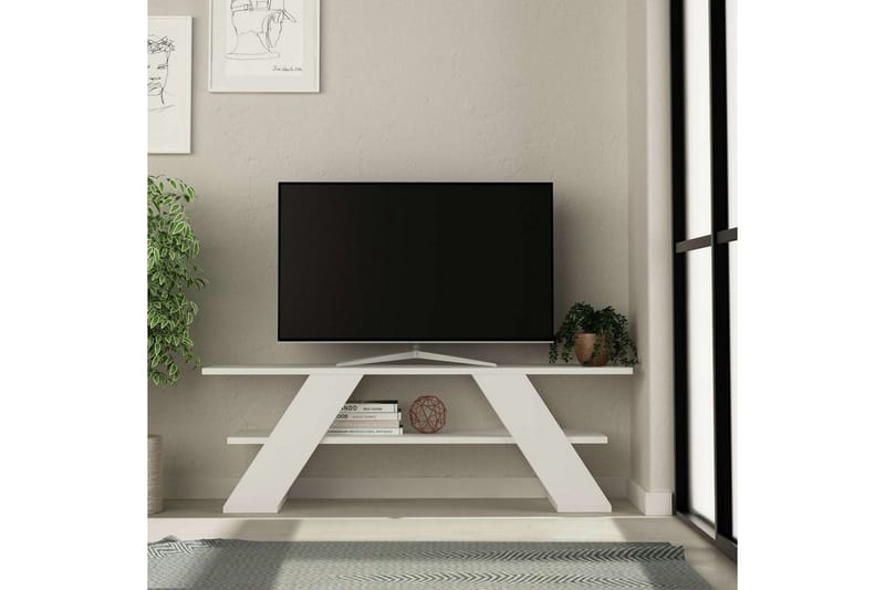 TV-bänk Janesh Vit - Vit - Möbler - Vardagsrum - Tv-möbler & mediamöbler - Tv-bänkar