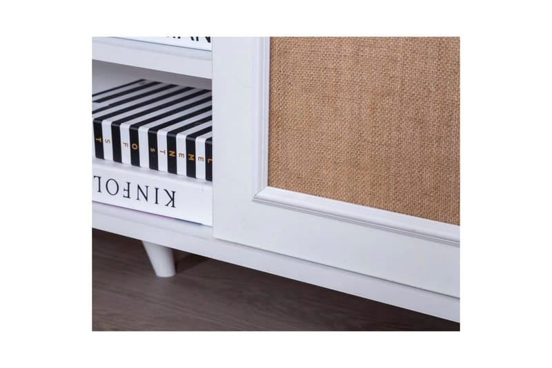 TV-bänk Jatinder Vit / Ek - Natur/Vit - Möbler - Vardagsrum - Tv-möbler & mediamöbler - Tv-bänkar