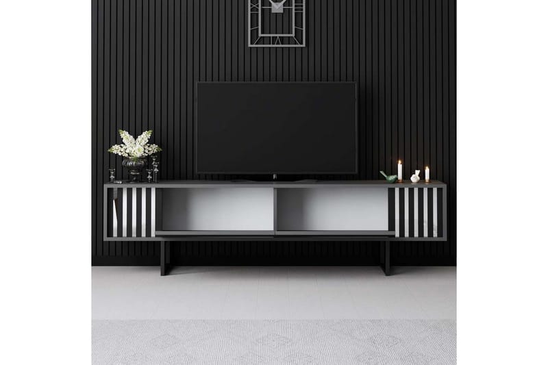 TV-bänk Jeval Antracit / Svart - Antracit / Svart - Möbler - Vardagsrum - Tv-möbler & mediamöbler - Tv-bänkar