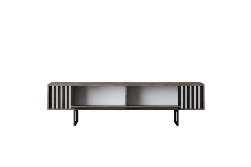 TV-bänk Jeval Valnöt / Svart - Valnöt / Svart - Möbler - Vardagsrum - Tv-möbler & mediamöbler - Tv-bänkar