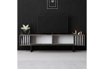 TV-bänk Jeval Valnöt / Svart - Valnöt / Svart - Möbler - Vardagsrum - Tv-möbler & mediamöbler - Tv-bänkar