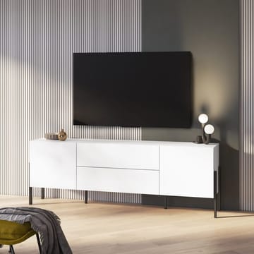 TV-bänk Jukon 2 Dörrar med 2 Lådor - Vit Supermat - Möbler - Vardagsrum - Tv-möbler & mediamöbler - Tv-bänkar