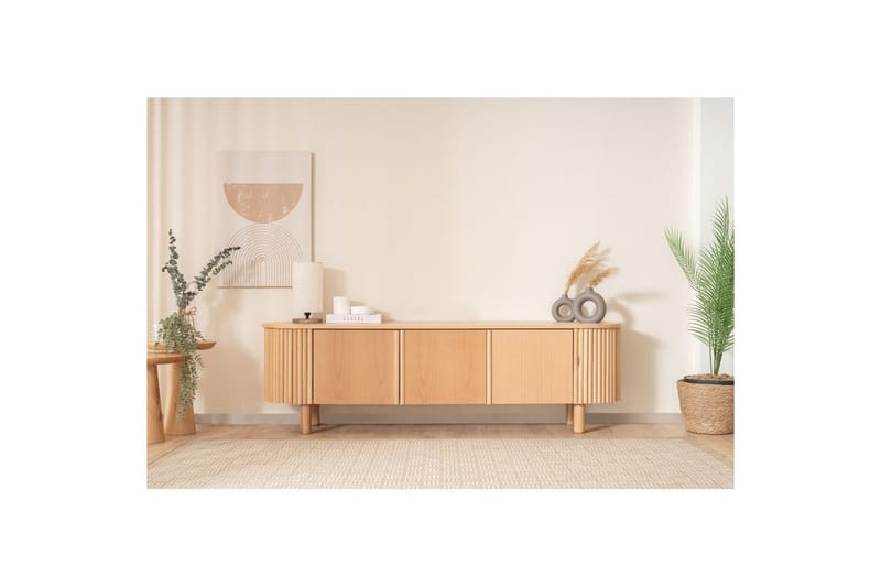 TV-bänk Karela Bok - Ljusfärgat trä - Möbler - Vardagsrum - Tv-möbler & mediamöbler - Tv-bänkar