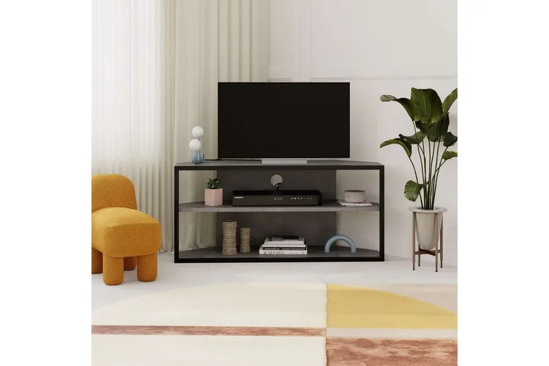 TV-bänk Kelinmoor Retro Grå - Retro Grå - Möbler - Vardagsrum - Tv-möbler & mediamöbler - Tv-bänkar