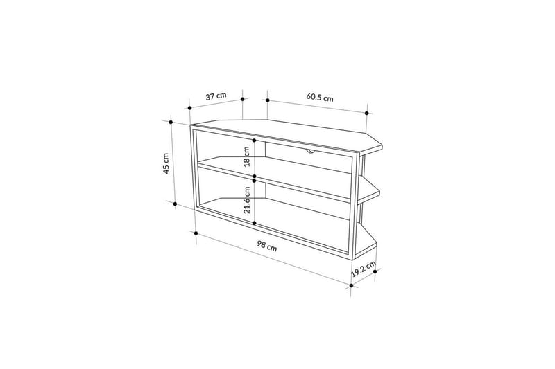 TV-bänk Kelinmoor Retro Grå - Retro Grå - Möbler - Vardagsrum - Tv-möbler & mediamöbler - Tv-bänkar